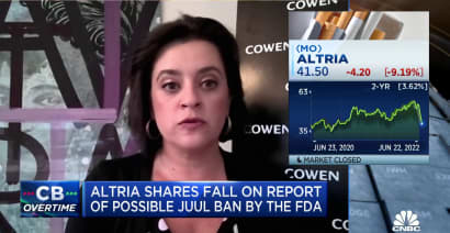 Altria shares drop on potential FDA ban of Juul e-cigarettes