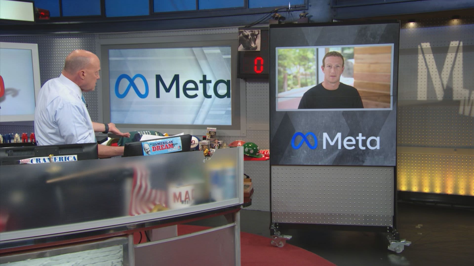 Meta Platforms CEO Mark Zuckerberg told CNBC's Jim Cramer on Wednesday that the metaverse could be a considerable part of the social-network oper