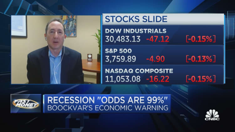 Recession odds are 99%, warns Peter Boockvar
