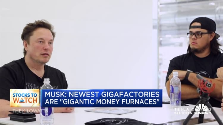 Elon Musk calls newest vehicle factories 'gigantic money furnaces'