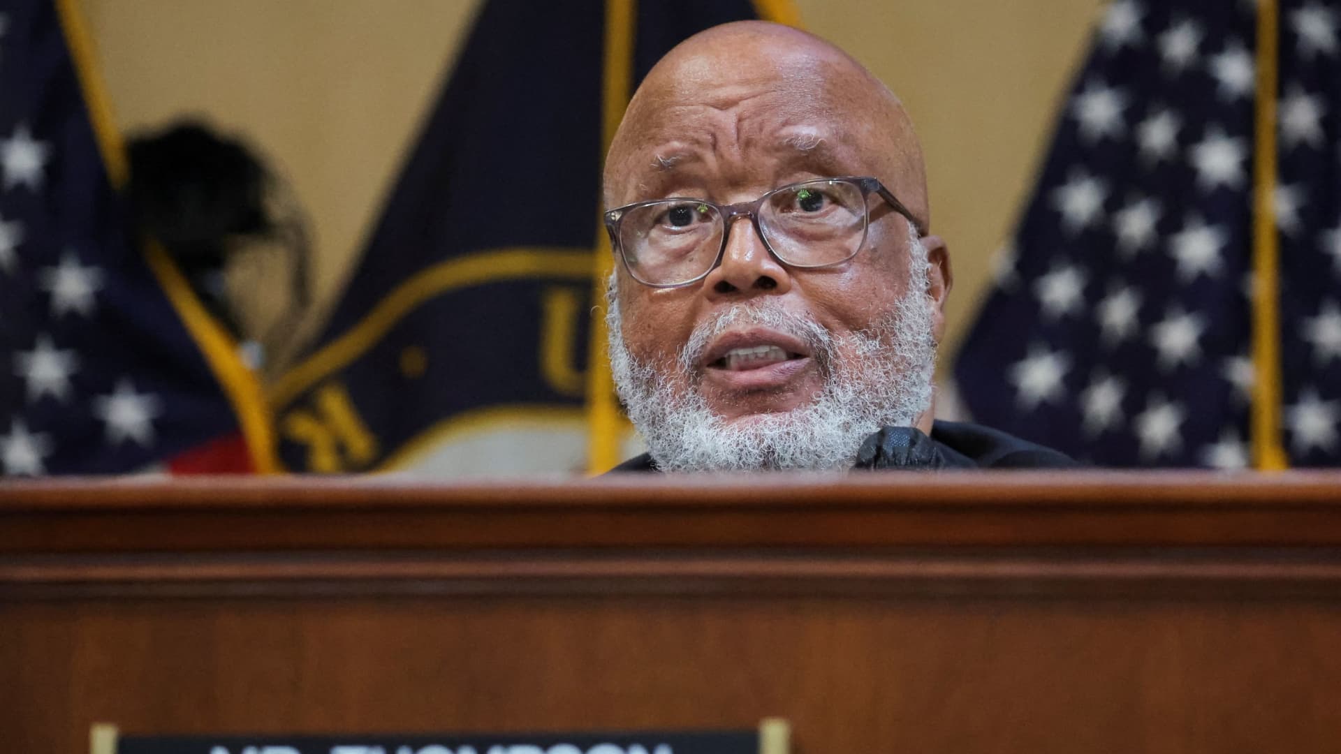 Committee Chairperson U.S. Representative Bennie Thompson (D-MS) speaks during fifth public hearing of the U.S. House Select Committee to Investigate the January 6 Attack on the United States Capitol, on Capitol Hill in Washington, U.S., June 23, 2022. 