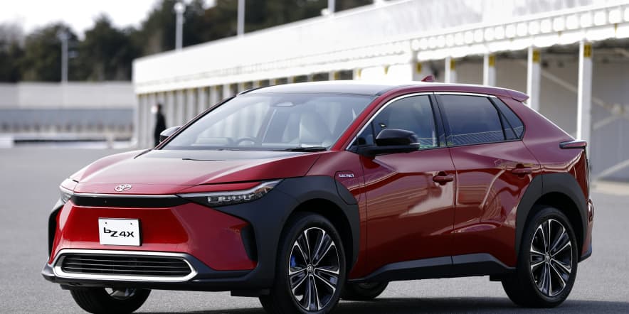 Toyota issues recall for its flagship electric SUV following concerns about wheels coming off  