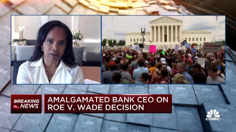 No one wakes up wanting to have an abortion, says Amalgamated Bank CEO Priscilla Sims Brown