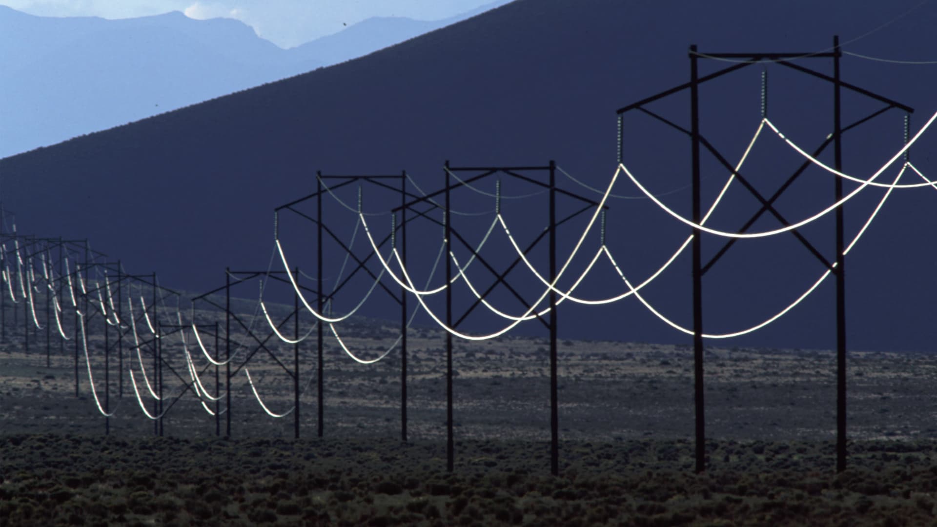 Powerlines in Flagstaff, Arizona.
