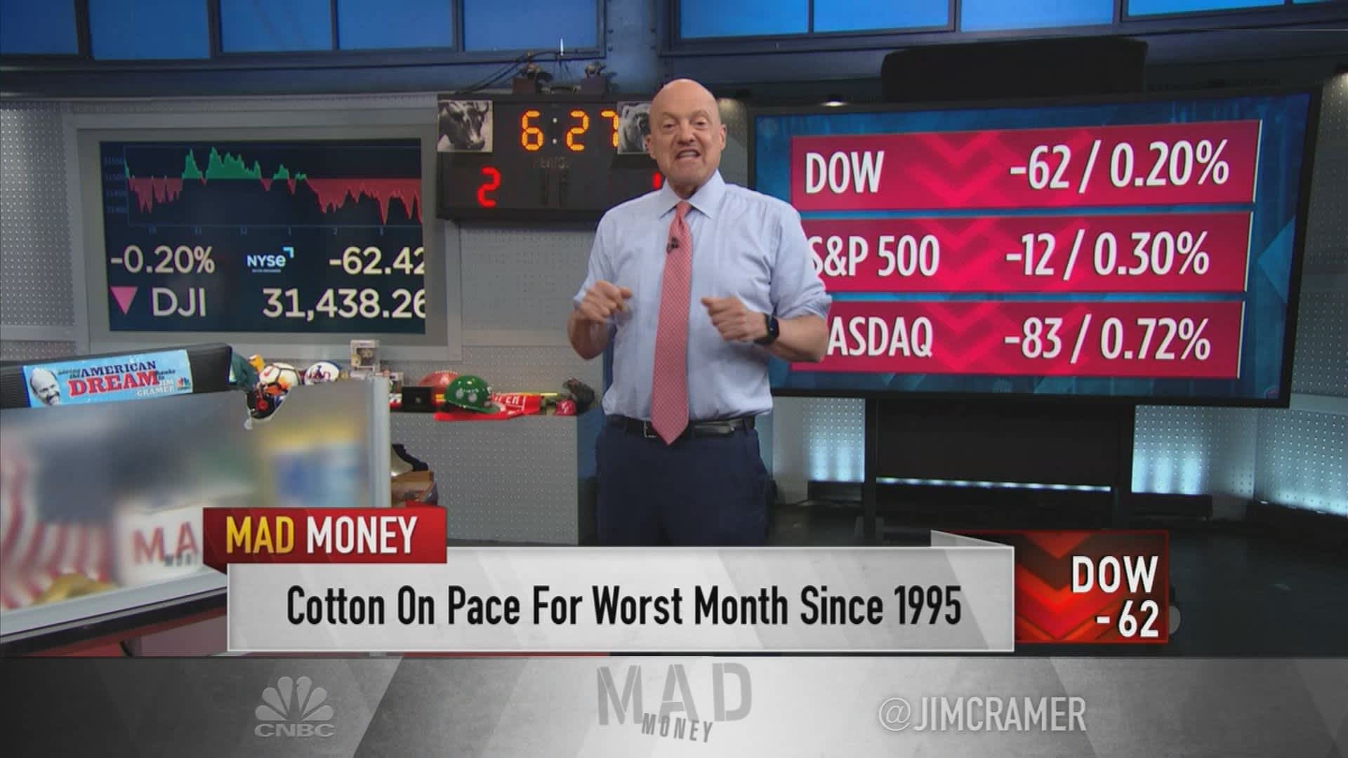 Jim Cramer gives his take on conflicting signs on the state of inflation
