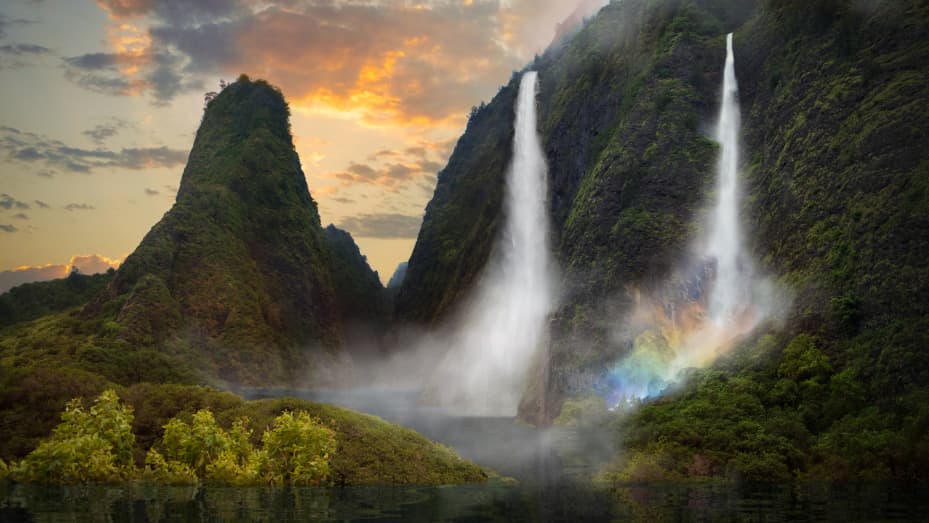 Rainbow Falls, Iao Needle State Park, Hawaii