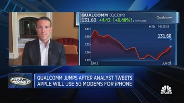 Qualcomm jumps after analyst predicts Apple will use its 5G modems