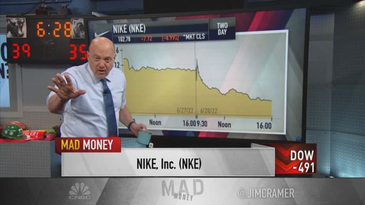 Nike has a 'much better risk-reward' than the market believes, Jim Cramer says