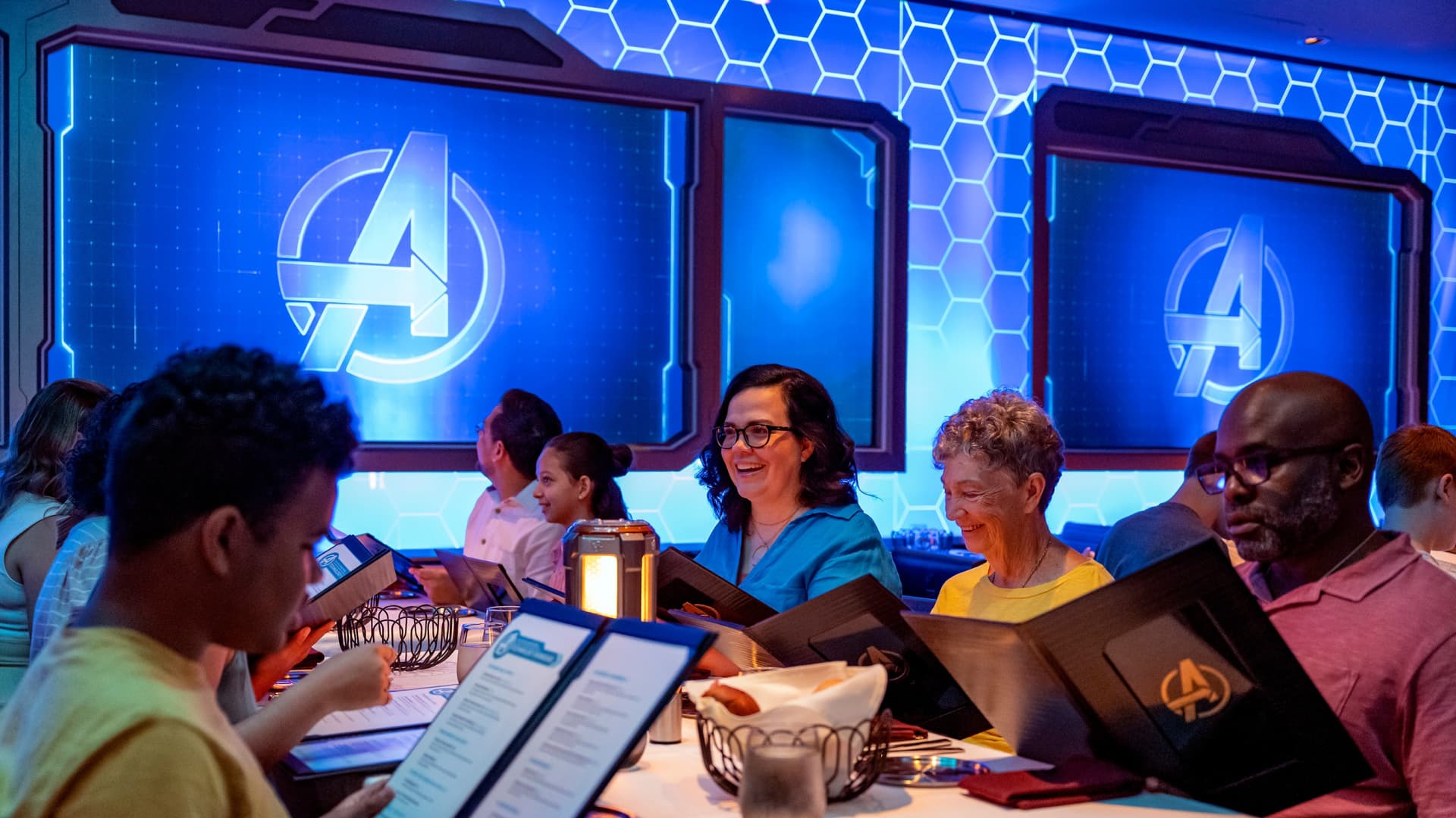 Worlds of Marvel is the first-ever Marvel cinematic dining adventure, where guests play an interactive role in an action-packed Avengers mission that unfolds around them, complete with a worldly menu inspired by the Marvel Cinematic Universe.