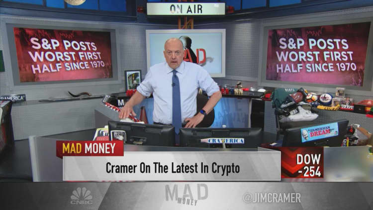 Jim Cramer explains what the collapse in crypto means for the Federal Reserve's battle against inflation