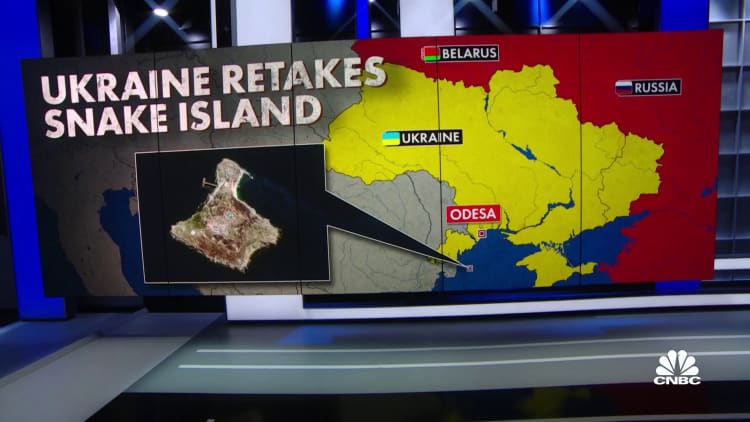 Russia retreats from Snake Island