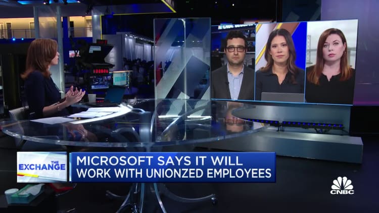 Microsoft says it's open to working with unions