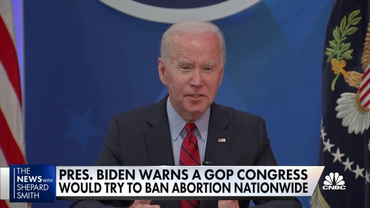 Biden warns Republicans looking for nationwide abortion ban