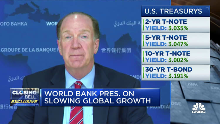 Global growth in danger even if Fed pulls off soft landing, says World Bank's Malpass