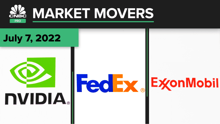 Nvidia, FedEx, and Exxon Mobil are some of today's stocks: Pro Market Movers July 7