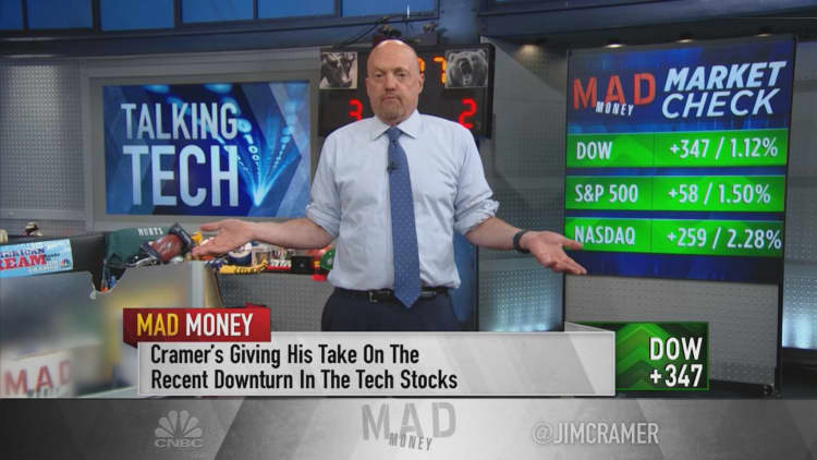 Tech stocks could have a sustained rally after Thursday's bounce, Jim Cramer says