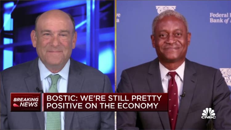 The Fed can move 75 basis points at the next meeting, says Atlanta Fed President Bostic