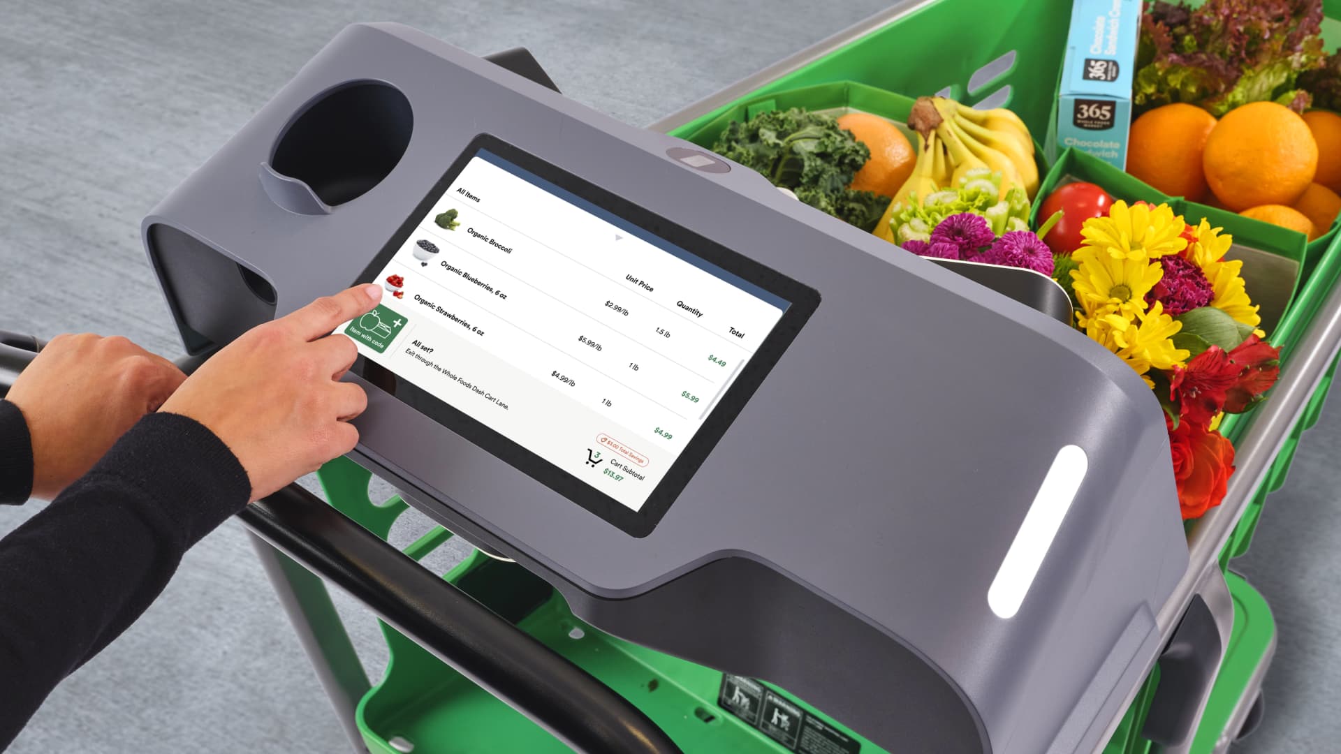 Amazon's smart grocery carts are coming to some Whole Foods stores - CNBC