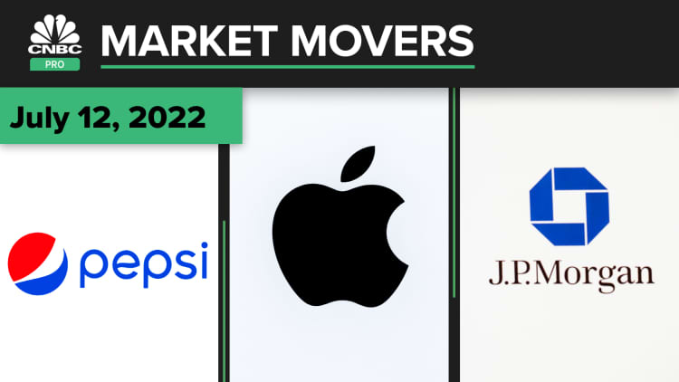Pepsi, Apple, and J.P. Morgan are some of today's stocks: Pro Market Movers July 12