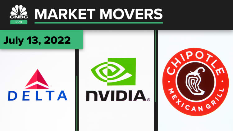 Delta, Nvidia, and Chipotle are some of today's stocks: Pro Market Movers July 13