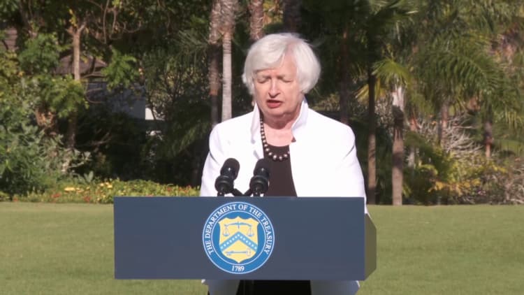 Inflation is unacceptably high and bringing it down should be the top priority, says Janet Yellen