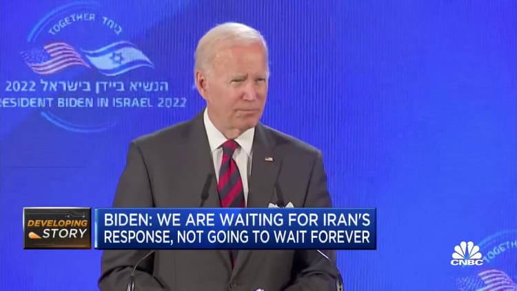 Biden's Middle East tour to renew Iran nuclear deal