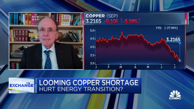 The need for copper will double between now and 2035, says S&P's Dan Yergin