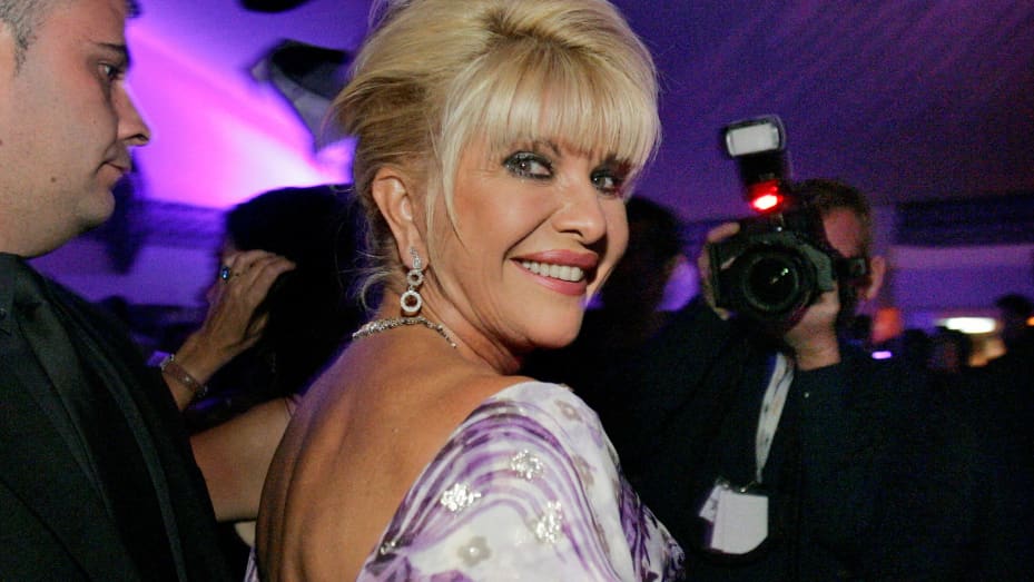 Ivana Trump smiles at her belated birthday party at the Pangaea Soleil club during the 59th Cannes Film Festival in Cannes May 24, 2006.