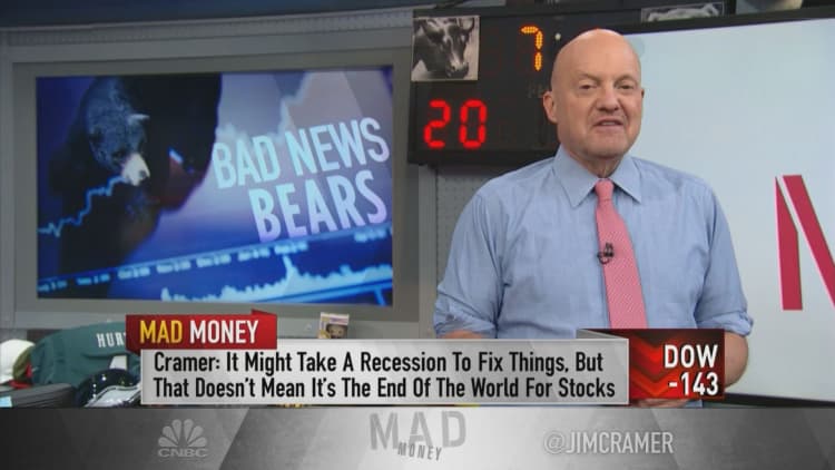 Look past the 'misery' and remember that the market will eventually recover, Jim Cramer says