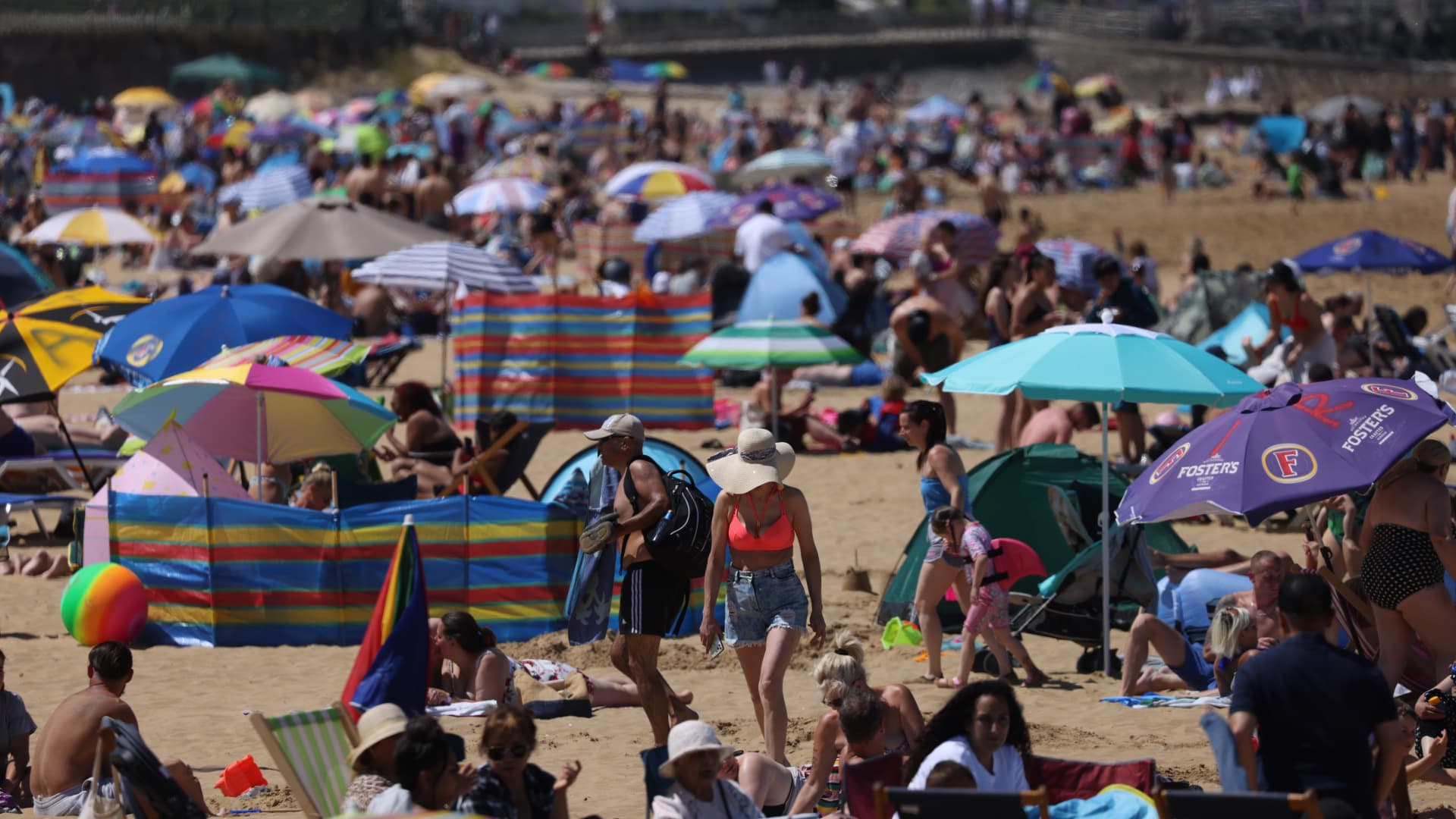 UK braces for hottest day on record with highs of 106 degrees Fahrenheit expecte..
