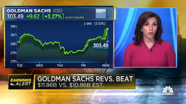 Goldman Sachs earnings beat second quarter estimates amid strong bond trading