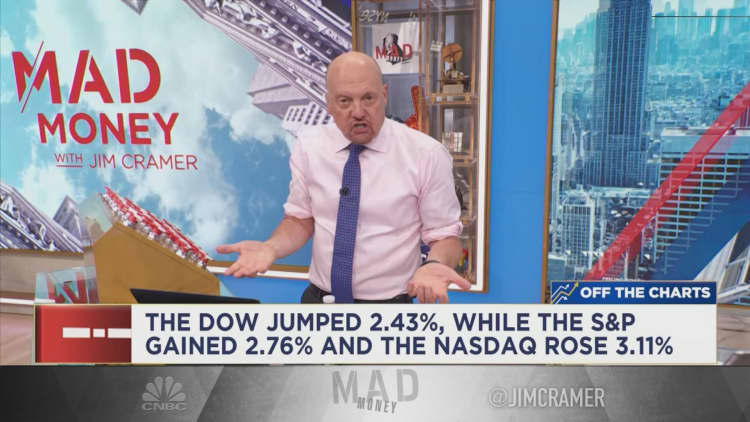 Charts suggest Tuesday's rally could 'just be at the beginning,' Jim Cramer says