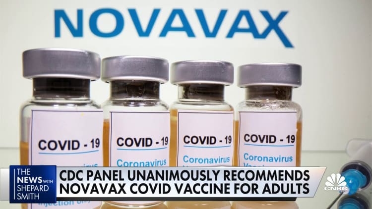 CDC panel unanimously recommends Novavax Covid vaccine for adults