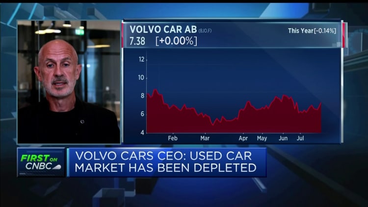 Volvo Cars CEO: Company has seen a marked improvement in the stabilisation of its supply chain