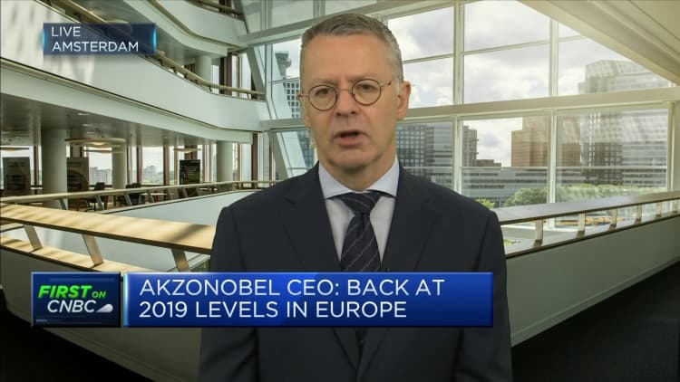 AkzoNobel CEO: Macroeconomic clouds are gathering around Europe