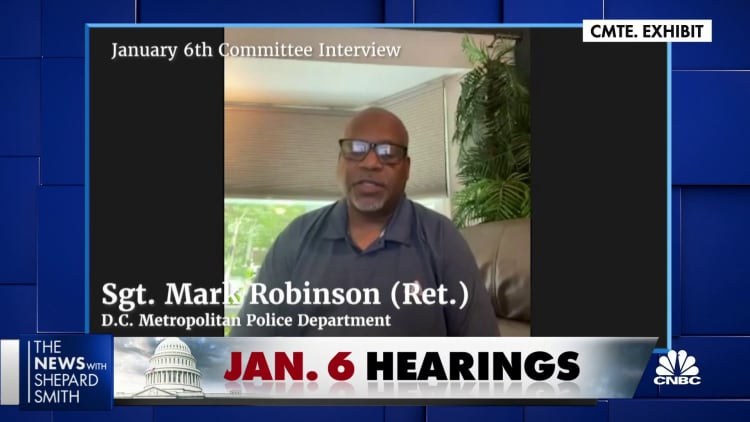 At the end of Trump's speech, he was adamant about going to the Capitol, says retired police Sgt. Mark Robinson