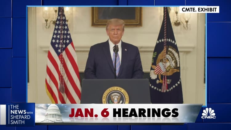 Raw footage of Trump's Jan. 7th address