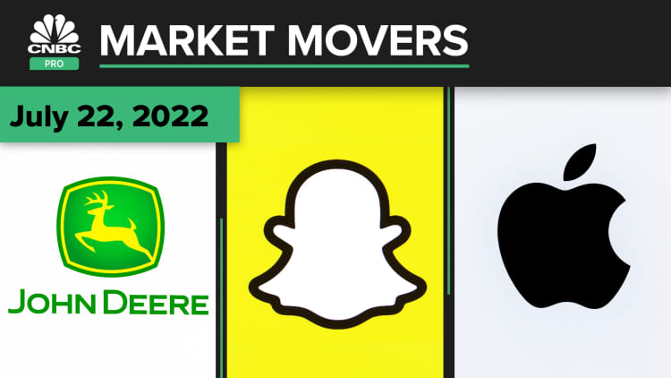 Snap, Deere, and Apple are some of today's stocks: Pro Market Movers July 22