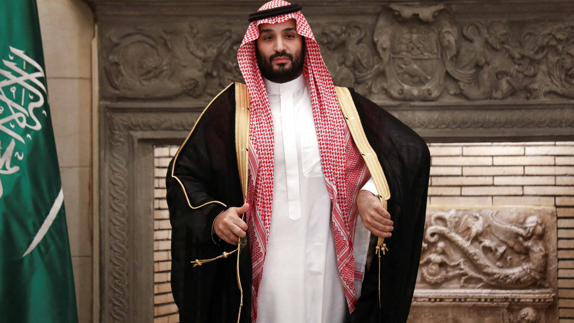 Saudi Crown Prince Mohammed bin Salman looks on during a signing ceremony at the Maximos Mansion, in Athens, Greece, July 26, 2022.
