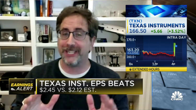 Stacy Rasgon of Bernstein says Texas Instruments has weathered the losses of the pandemic