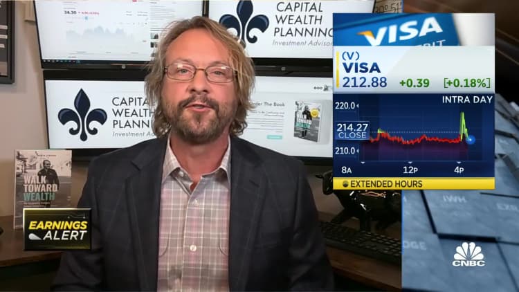 Capital Wealth's Kevin Simpson says in the short-term Visa looks good