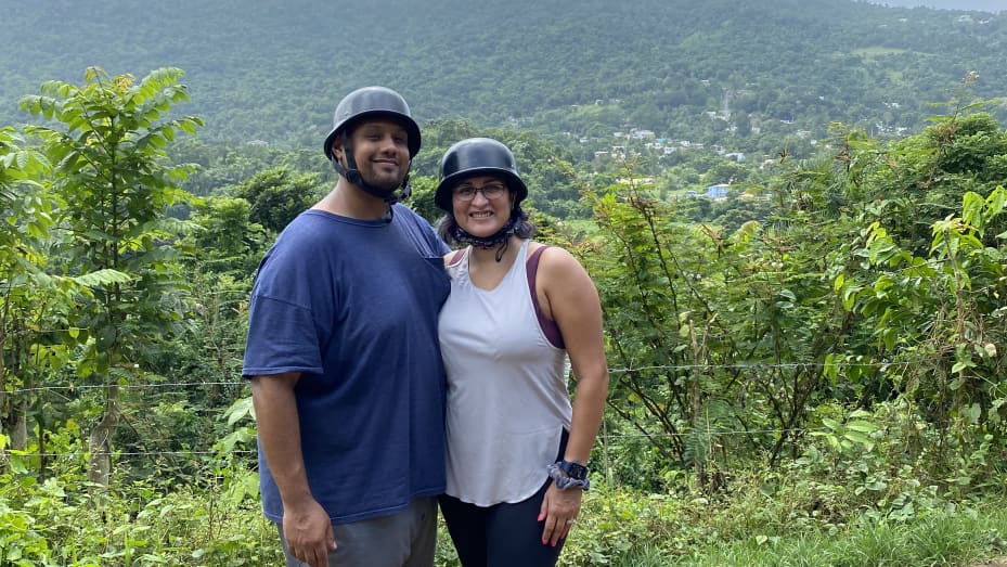 Kimanzi Constable and his wife explored Puerto Rico's El Yunque National Rainforest while they worked remotely in San Juan.