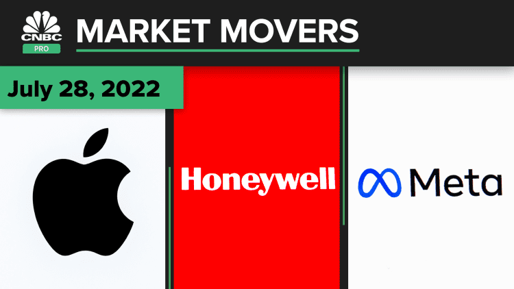 Apple, Honeywell, and Meta are some of today's stocks: Pro Market Movers July 28