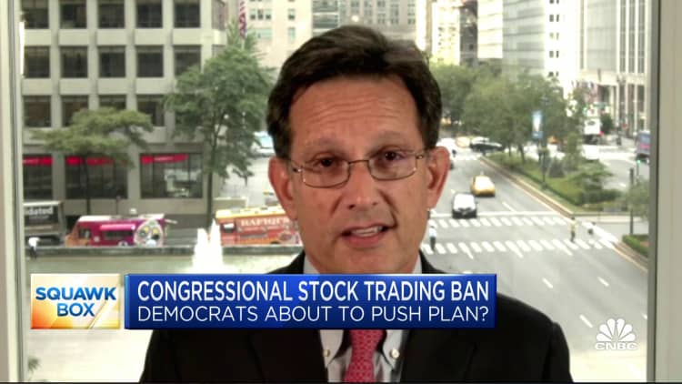 Former House majority leader: I do not support an outright ban on stock trading among lawmakers