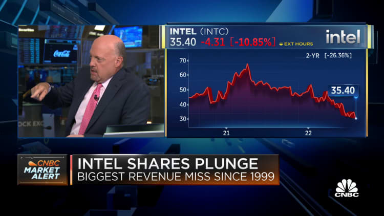 Jim Cramer explains why Intel is getting 'beat bad' by AMD