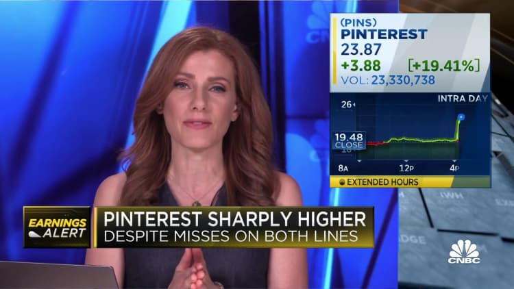Pinterest shares rise sharply after support from Elliott Investment Management