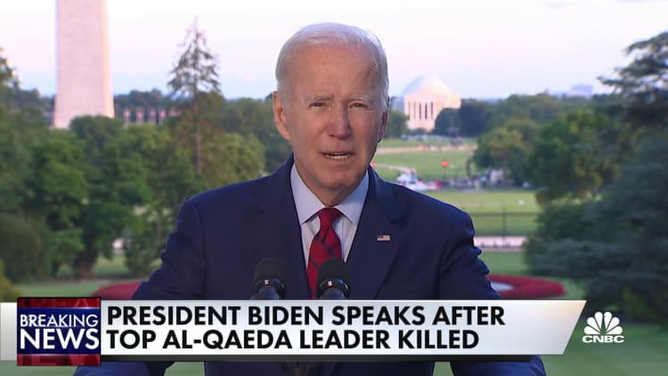 Biden on the death of Al Qaeda's leader: Justice has been delivered
