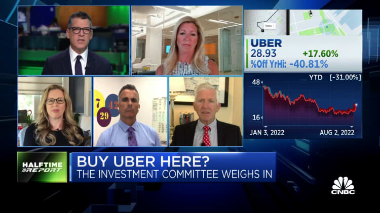 The ‘Halftime Report’ investment committee debate investing in Uber after shares surge