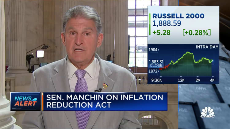 Sen. Joe Manchin on Inflation Reduction Act: This is an American bill