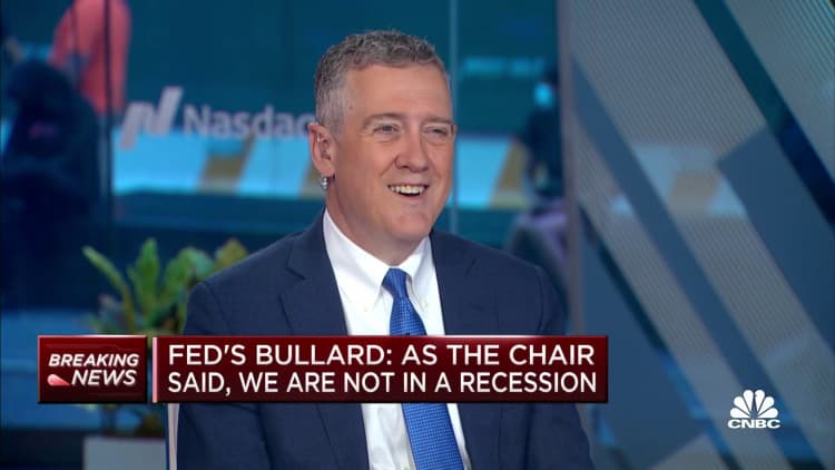 St. Louis Fed Pres. Bullard: Hard to call a recession with a strong job market